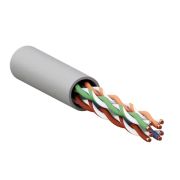 Кабель витая пара TERACOM PRO Cat.5E U/UTP 4 пары solid 24AWG оболочка LSZH нг(А)-HF цвет серый (упак. 305м)