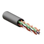 Кабель витая пара TERACOM PRO Cat.5E U/UTP 4 пары solid внешний 24AWG оболочка LDPE цвет черный (упак. 305м)
