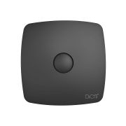Вентилятор накладной RIO D125 обратный клапан Matt black DICITI