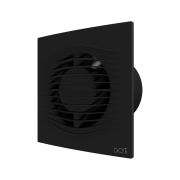 Вентилятор накладной SLIM D100 обратный клапан Matt black DICITI