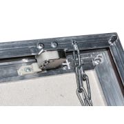 Люк ревизионный D Ceramo 500х500 скрытый монтаж съемный алюминий EVECS