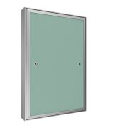 Люк ревизионный D Ceramo Base 400х600 скрытый монтаж съемный алюминий EVECS