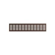 Решетка вентиляционная DP AL сетка переточная 480х100 алюминий Dark bronze ERA