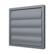 Выход стенной КФ фланец D400 жалюзи 456х456 ASA Gray ERA