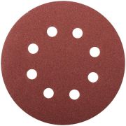 Круг шлифовальный с отверстиями (липучка) алюм./оксид 125мм Р 100 (уп.5шт) FIT 39665