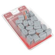 Клемма строительно-монтажная СМК 222-413 с рычагом 3 отверстия (блист.20шт) PROxima EKF plc-smk-413b-20