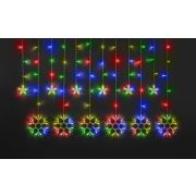 Гирлянда светодиодная «Бахрома» «Звезды и снежинки» 95 123 NGF-D032-04 2.5х1м RGBY IP20 Navigator 95123