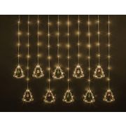 Гирлянда светодиодная «Бахрома» «Елки и фигурки» 95 007 NGF-D034-01 3х0.6м WW IP20 Navigator 95007