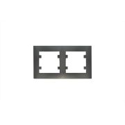 Рамка 2-м Karea RIZZ STAR дым. металлик Makel 88050702