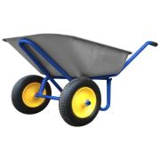 Тачка строительная двухколесная 100л грузоподъемность 200кг КУРС 77618