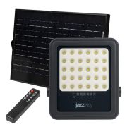 Прожектор светодиодный PFL SOLAR 02 100 6500К GR IP65 ДО с солнечн. панелью и пультом Pro+ JazzWay 5058477
