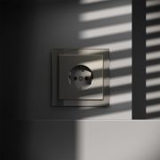 Розетка встраиваемая VOLTUM S70 с заземлением 16А, (шелк)