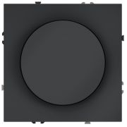 Светорегулятор встраиваемый VOLTUM S70 поворотно-нажимной 600 Вт, (графит)