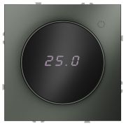 Терморегулятор электронный VOLTUM S70 с индикацией и датчиком, для теплого пола, (титан)