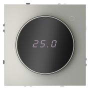 Терморегулятор электронный VOLTUM S70 с индикацией и датчиком, для теплого пола, (сталь)