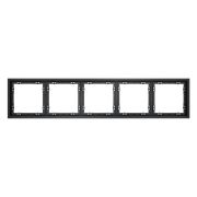 Рамка пластиковая VOLTUM S70 на 5 постов, (графит)