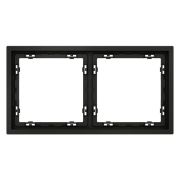 Рамка пластиковая VOLTUM S70 на 2 поста, (черный матовый)