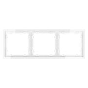 Рамка пластиковая VOLTUM S70 на 3 поста, (белый глянцевый)