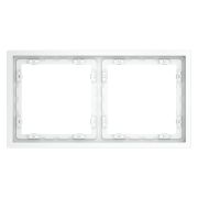 Рамка пластиковая VOLTUM S70 на 2 поста, (белый матовый)