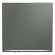 Проходной переключатель встраиваемый VOLTUM S70 одноклавишный с подсветкой 10А, (титан)