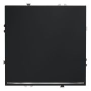 Проходной переключатель встраиваемый VOLTUM S70 одноклавишный с подсветкой 10А, (графит)