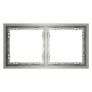 Рамка пластиковая VOLTUM S70 на 2 поста, (сталь)