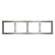 Рамка пластиковая VOLTUM S70 на 4 поста, (сталь)