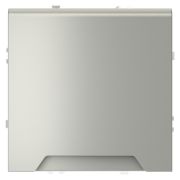 Розетка встраиваемая VOLTUM S70 с заземлением, защитными шторками и крышкой 16А, (сталь)