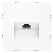 Розетка компьютерная встраиваемая VOLTUM S70 RJ45 кат.6, (белый матовый)