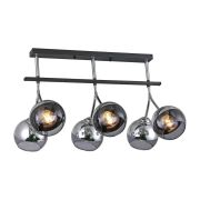 Люстра потолочная AREZZO 560х360х370мм 6хE27 металл черн. хромRitter 52554 7