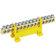 Шина PE «земля» на DIN-изол. «Стойка» ШНИ-6х9-14-С-Ж IEK YNN10-69-14P-K05