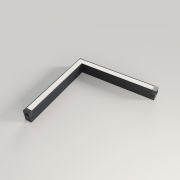 Светильник FLAT CORNER, сис.SLIMLINE, Black 18W SMART DIM CRI90 BridgeLux 2700-6000К 310x310x25x41mm