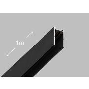 Шинопровод 2x-контактный,черный,220V, токопровод с чернением. Система SLIMLINE. Тип магнитный, 1м