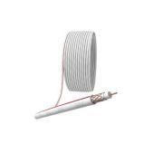 Кабель коаксиальный SAT 50м 75Ом Cu/оплетка Cu 75% PVC бел. (уп.50м) Эра Б0044620