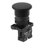 Кнопка управления «Грибок» NP2-EC22 d40мм 1НЗ IP40 с самовозвратом без подсветки черн. (R) CHINT 574092