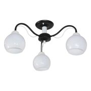 Светильник «Лири» 131 (Плафон 8330) НПБ 01-3х60-188 Е27 (ИМ) потолочный (es) черн. Элетех 1005405149