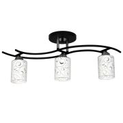 Светильник «Стиль» 131 (Плафон 8498) НПБ 01-3х60-178 Е27 (ИМ) потолочный черн. Элетех 1005405038