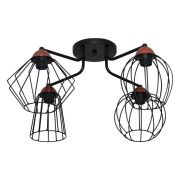 Светильник «Конти» 141 НПБ 01-4х60-127 Е27 (ИМ) потолочный медь черн. муар Элетех 1005405027