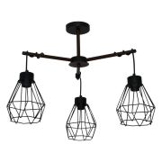 Светильник «Магна» 131 НПБ 01-3х60-220 Е27 (ИМ) потолочный черн. муар Элетех 1005404961