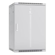 Шкаф телекоммуникационный настенный разобранный SH-05F-22U60/60m-R 19дюйм 22U 600х600х1082мм дверь метал. сер. (RAL 7035) Cabeus 11239c