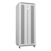 Шкаф монтажный телекоммуникационный напольн. ND-05C-42U80/80 19дюйм 42U 800х800х2055мм для распределит. и серверн. оборудования; передн. и задн. перфорир. двери ручка с замком RAL 7035 сер. Cabeus 7226c
