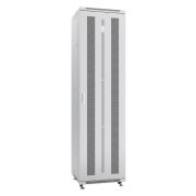 Шкаф монтажный телекоммуникационный напольн. ND-05C-47U60/100 19дюйм 47U 600х1000х2277мм для распределит. и серверн. оборудования; передн. и задн. перфорир. двери ручка с замком RAL 7035 сер. Cabeus 7207c