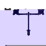 Кронштейн для двух мониторов 13-32дюйм одно колено настольный Офис Rexant 38-0356