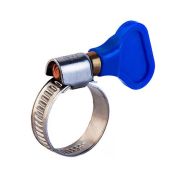 Хомут червячный 16-25/9-0.7мм с ключом нержавеющая сталь W2 (уп.50шт) Rexant 07-0716-1