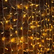 Гирлянда светодиодная «Светодиодный Дождь» 2х3м 448LED тепл. бел. 70Вт 230В IP65 эффект мерцания провод прозр. (нужен шнур питания 303-500-1) Neon-Night 235-136-6