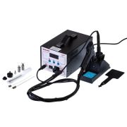 Станция паяльная (паяльник + демонт. паяльник) модель R048 цифровая 200-480град.C LED дисплей Rexant 12-0735