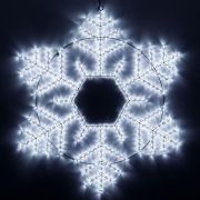Фигура ARD-SNOWFLAKE-M10-1000x900-504LED White (230В 31Вт) (IP65) Ardecoled 034258