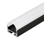 Профиль SL-LINE-2011M-2500 BLACK+OPAL ROUND L2500 с экраном алюм. Arlight 027992