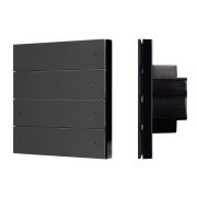 Панель кнопочная SMART-DMX512-801-22-8G-8SC-DIM-IN Black (230В 2.4G) (IP20 пластик) INTELLIGENT ARLIGHT 039316