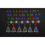 Гирлянда светодиодная «Бахрома» «Звезды и елочки» 95 126 NGF-D033-04 2.5х1м RGBY IP20 Navigator 95126